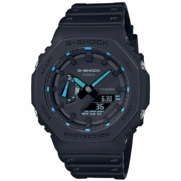 Casio G-Shock Αναλογικό/Ψηφιακό Ανδρικό Ρολόι 45mm Χρονογράφος Μπαταρίας με Μαύρο Καουτσούκ Λουράκι – W-59-1VQES