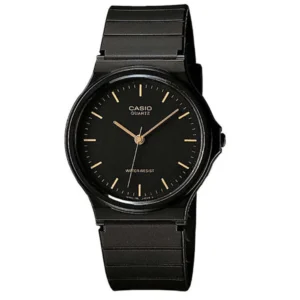 Casio Ανδρικό Ρολόι 28mm Μπαταρίας με Μαύρο Καουτσούκ Λουράκι - MQ-24-1ELDF