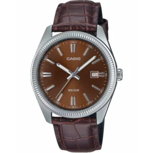 Ρολόι CASIO Collection Brown Leather Strap - MTP-1302PL-5AVEF