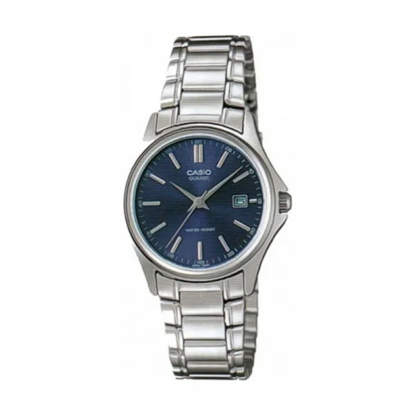Casio Γυναικείο Ρολόι 28mm Μπαταρίας με Ασημί Μεταλλικό Μπρασελέ – LTP-1183A-2A