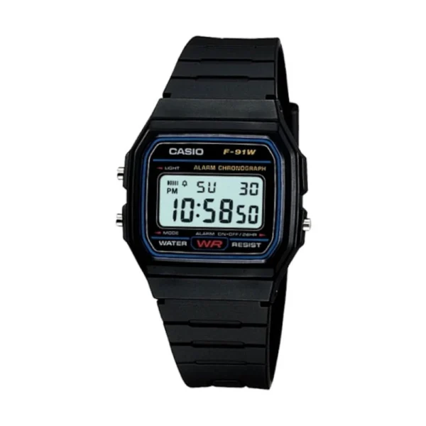 Casio Ψηφιακό Ανδρικό Ρολόι Μπαταρίας με Μαύρο Καουτσούκ Λουράκι – MTP-1308D-1AVEF