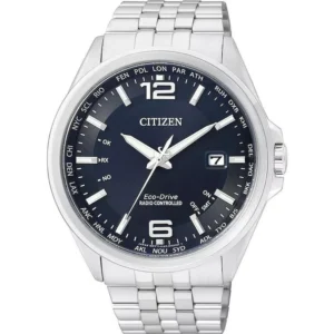 Citizen Ανδρικό Ρολόι 43mm Eco - Drive με Ασημί Μεταλλικό Μπρασελέ - CB0010-88L