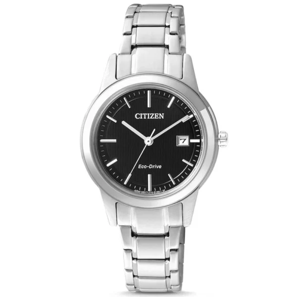 Citizen Γυναικείο Ρολόι 29mm Eco – Drive με Ασημί Μεταλλικό Μπρασελέ – FE1081-59E