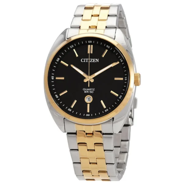 Citizen Two-tone Ανδρικό Ρολόι Μπαταρίας με Ασημί Μεταλλικό Μπρασελέ – BI5094-59E