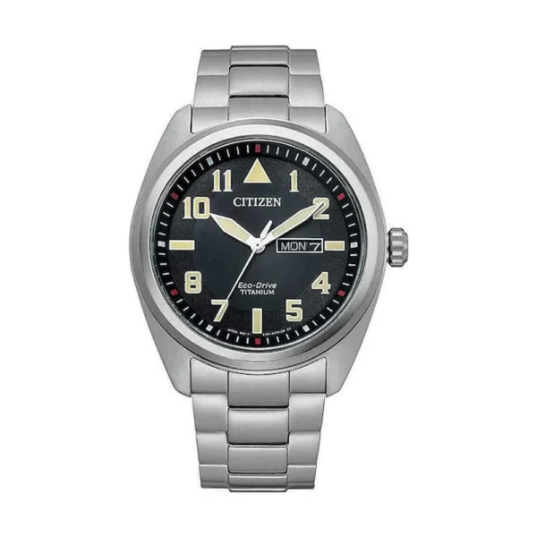 Citizen Eco-Drive Super Titanium Ανδρικό Ρολόι 42mm Μπαταρίας με Ασημί Μεταλλικό Μπρασελέ – BM8560-88E