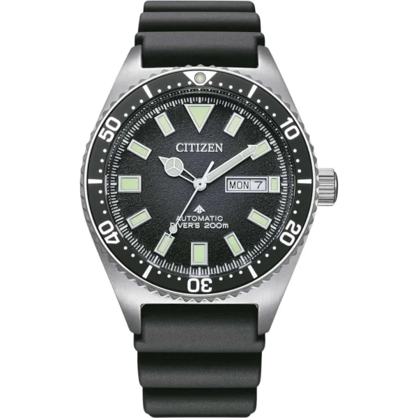 Ρολόι CITIZEN Promaster Divers Automatic Black Polyurethane Strap – NY0120-01EE