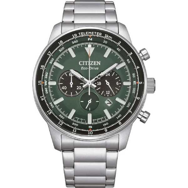 Ρολόι CITIZEN Eco-Drive Chronograph Silver Stainless Steel Bracelet – CA4500-91X