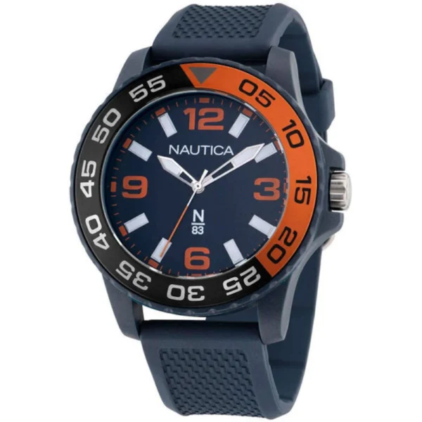 Nautica N83 Finn World Ανδρικό Ρολόι Μπαταρίας με Μπλε Καουτσούκ Λουράκι – NAPATF203