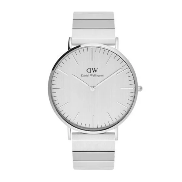 Daniel Wellington Ανδρικό Ρολόι Μπαταρίας με Ασημί Μεταλλικό Μπρασελέ – DW00100775