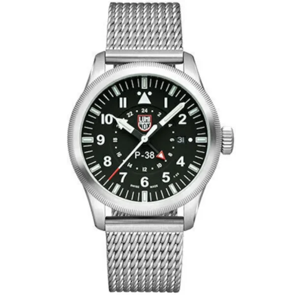 Luminox Ανδρικό Ρολόι 42mm Μπαταρίας με Ασημί Μεταλλικό Μπρασελέ – XA.9522
