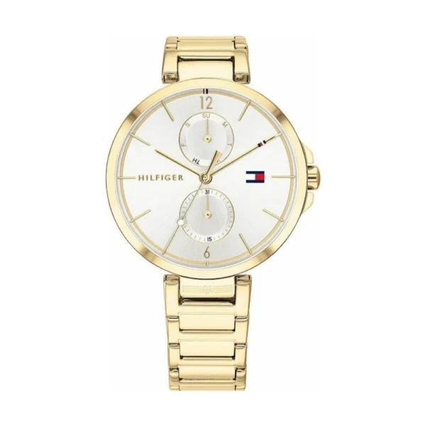 Tommy Hilfiger Angela Γυναικείο Ρολόι 36mm Μπαταρίας με Χρυσό Μεταλλικό Μπρασελέ – 1782128