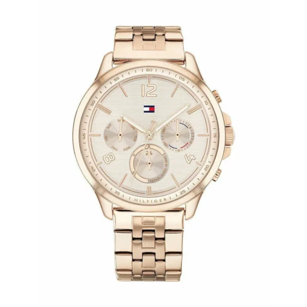 Tommy Hilfiger Harper Γυναικείο Ρολόι 38mm Χρονογράφος Μπαταρίας με Ροζ Χρυσό Μεταλλικό Μπρασελέ – 1782224