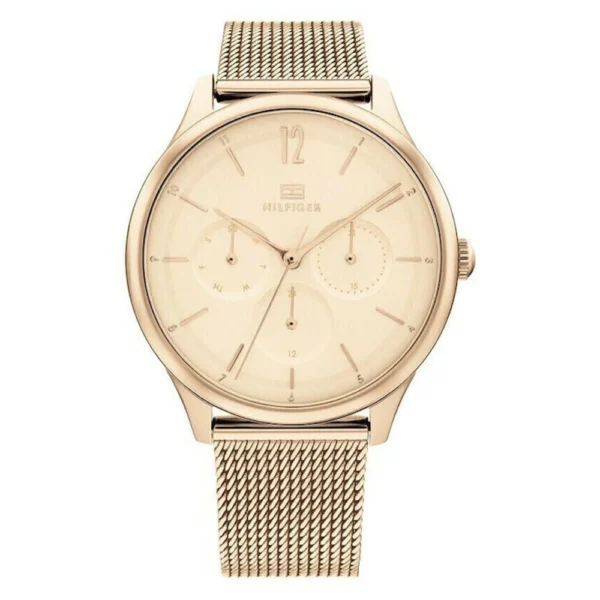 Tommy Hilfiger Layla Γυναικείο Ρολόι 38mm Χρονογράφος Μπαταρίας με Ροζ Χρυσό Μεταλλικό Μπρασελέ – 1782457