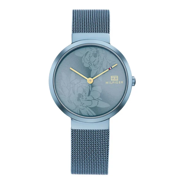 Tommy Hilfiger Libby Γυναικείο Ρολόι 32mm Μπαταρίας με Μπλε Μεταλλικό Μπρασελέ – 1782470
