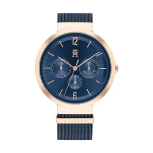 Tommy Hilfiger Lidia Γυναικείο Ρολόι 40mm Χρονογράφος Μπαταρίας με Μπλε Μεταλλικό Μπρασελέ - 1782541