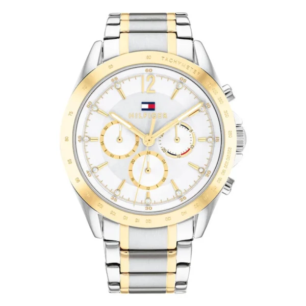 Tommy Hilfiger Kenzie Ανδρικό Ρολόι 40mm Χρονογράφος Μπαταρίας με Ασημί Μεταλλικό Μπρασελέ – 1782555