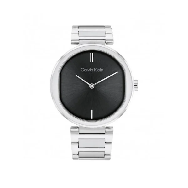 Calvin Klein Sensation Γυναικείο Ρολόι 36mm Μπαταρίας με Ασημί Μεταλλικό Μπρασελέ – 25200249