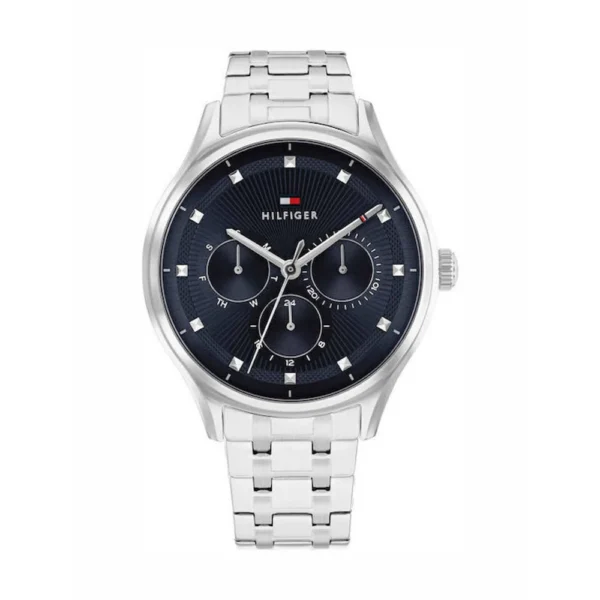 Tommy Hilfiger Γυναικείο Ρολόι 38mm Χρονογράφος Μπαταρίας με Ασημί Μεταλλικό Μπρασελέ – 1782749