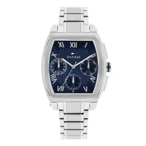 Tommy Hilfiger Oxford Ανδρικό Ρολόι Μπαταρίας με Ασημί Μεταλλικό Μπρασελέ - 1710763