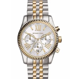 Michael Kors Lexington Γυναικείο Ρολόι 38mm Χρονογράφος Μπαταρίας με Χρυσό Μεταλλικό Μπρασελέ - MK5955