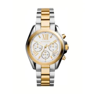 Michael Kors Bradshaw Γυναικείο Ρολόι 36mm Χρονογράφος Μπαταρίας με Χρυσό Μεταλλικό Μπρασελέ - MK5974