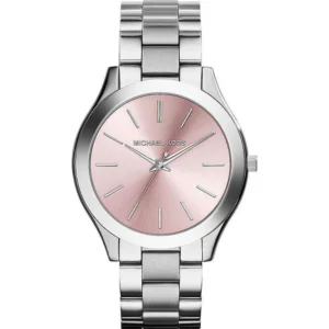 Michael Kors Γυναικείο Ρολόι 41mm Μπαταρίας με Ασημί Μεταλλικό Μπρασελέ - MK3380