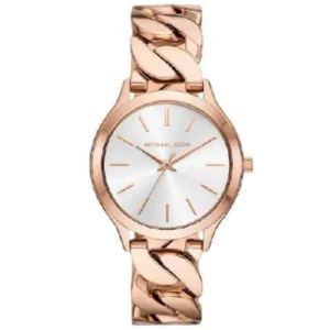 Michael Kors Runway Γυναικείο Ρολόι 38mm Μπαταρίας με Ροζ Χρυσό Μεταλλικό Μπρασελέ - MK7473