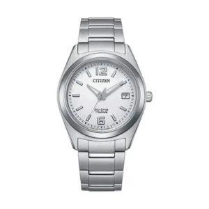 Citizen Γυναικείο Ρολόι 30mm Μπαταρίας με Ασημί Μεταλλικό Μπρασελέ - FE6151-82A