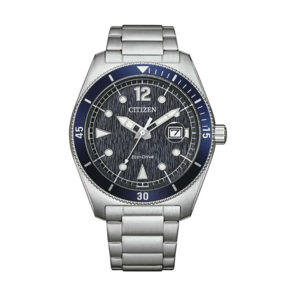 Citizen Eco-drive Ανδρικό Ρολόι Μπαταρίας με Ασημί Μεταλλικό Μπρασελέ – AW1881-52L
