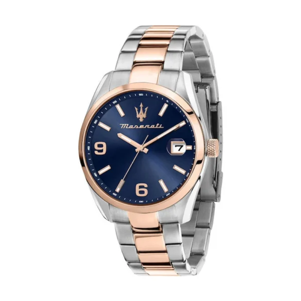 Maserati Ανδρικό Ρολόι 44mm Χρονογράφος Μπαταρίας με Μεταλλικό Μπρασελέ – R8853151006