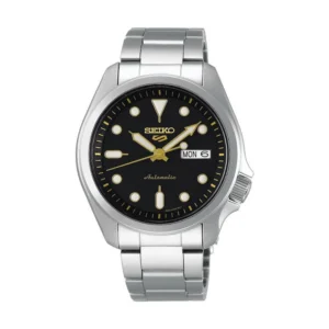 Seiko 5 Sports Ανδρικό Ρολόι 40mm Αυτόματο με Ασημί Μεταλλικό Μπρασελέ - SRPE57K1