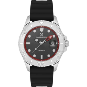 Ρολόι DANIEL KLEIN Black Silicone Strap - DK.1.13816-1