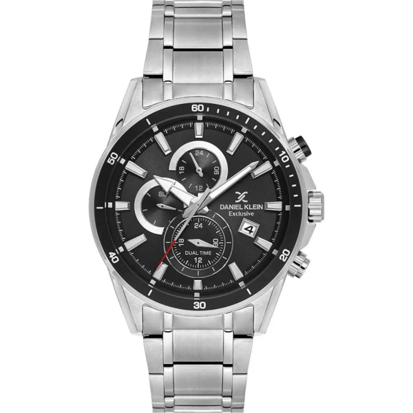Ρολόι DANIEL KLEIN Dual Time Silver Stainless Steel Bracelet – DK.1.14247-2