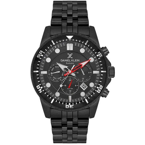 Ρολόι DANIEL KLEIN Dual Time Black Stainless Steel Bracelet – DK.1.14233-4