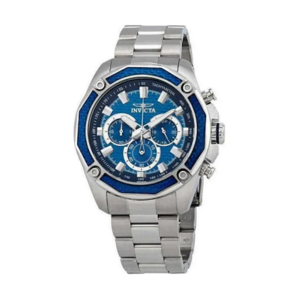 Invicta Aviator Ανδρικό Ρολόι 48mm Χρονογράφος Μπαταρίας με Ασημί Μεταλλικό Μπρασελέ – 22804