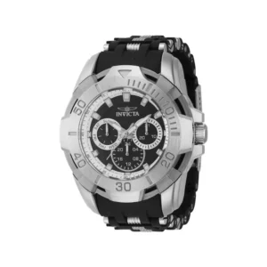 Invicta Ανδρικό Ρολόι 46mm Μπαταρίας με Μαύρο Μεταλλικό Μπρασελέ - 44120
