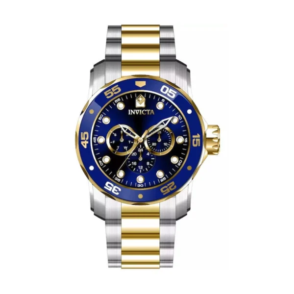 Invicta Scuba Ανδρικό Ρολόι 48mm Μπαταρίας με Ασημί Μεταλλικό Μπρασελέ – 45724