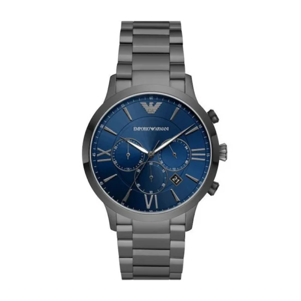 Emporio Armani Luigi Ανδρικό Ρολόι 43mm Χρονογράφος Μπαταρίας με Γκρι Μεταλλικό Μπρασελέ – AR11348