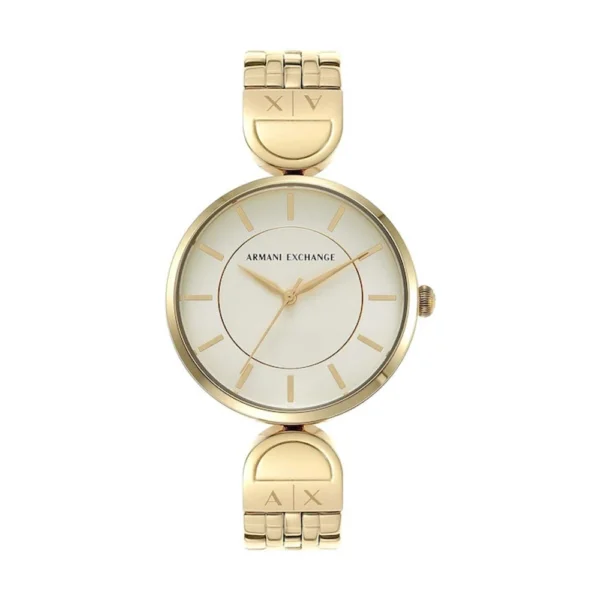 Armani Exchange Brooke Γυναικείο Ρολόι 38mm Μπαταρίας Χρυσό – AX5385
