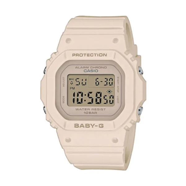 Casio Γυναικείο Ρολόι 38mm Χρονογράφος Μπαταρίας με Ροζ / Ροζ Καουτσούκ Λουράκι – BGD-565U-4ER