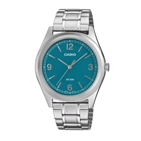 Casio Collection Ανδρικό Ρολόι 39.5mm Μπαταρίας με Ασημί Μεταλλικό Μπρασελέ – MTP-B210D-2A1VDF