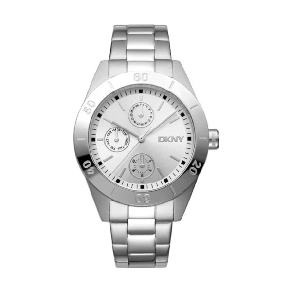 DKNY Nolita Γυναικείο Ρολόι 38mm Μπαταρίας με Ασημί Μεταλλικό Μπρασελέ – DK1L079M0015