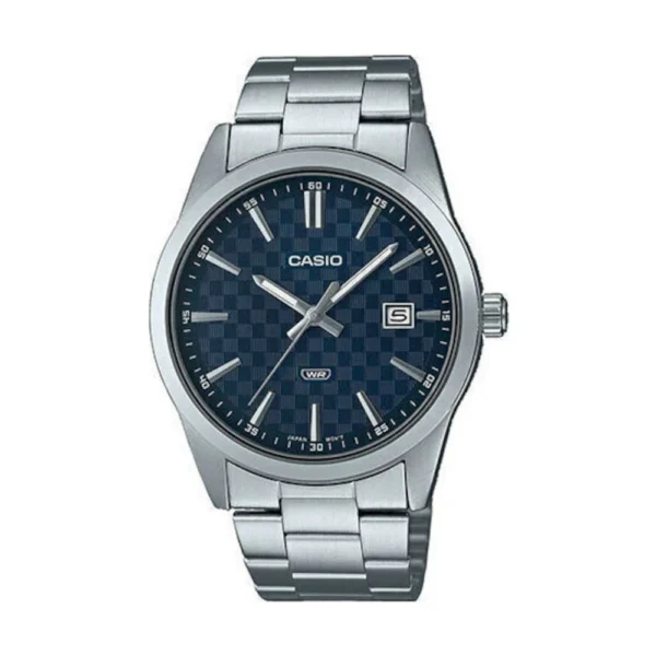 Casio Ανδρικό Ρολόι 41mm Μπαταρίας με Ασημί Μεταλλικό Μπρασελέ – MTP-V004G-9BUDF