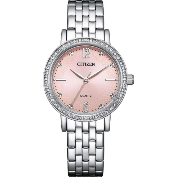 Ρολόι CITIZEN Elegance Crystals Silver Stainless Steel Bracelet – EL3100-55W