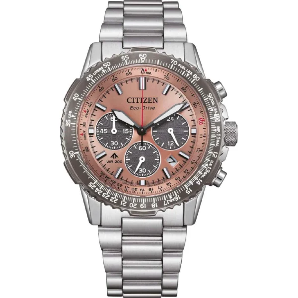 Ρολόι CITIZEN Promaster Sky EcoDrive Chronograph Silver Stainless Steel Bracelet – CA4664-60X