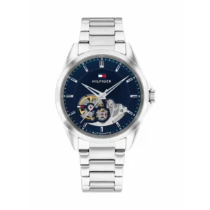 Tommy Hilfiger Baker Ανδρικό Ρολόι Αυτόματο με Ασημί Μεταλλικό Μπρασελέ - 1710716