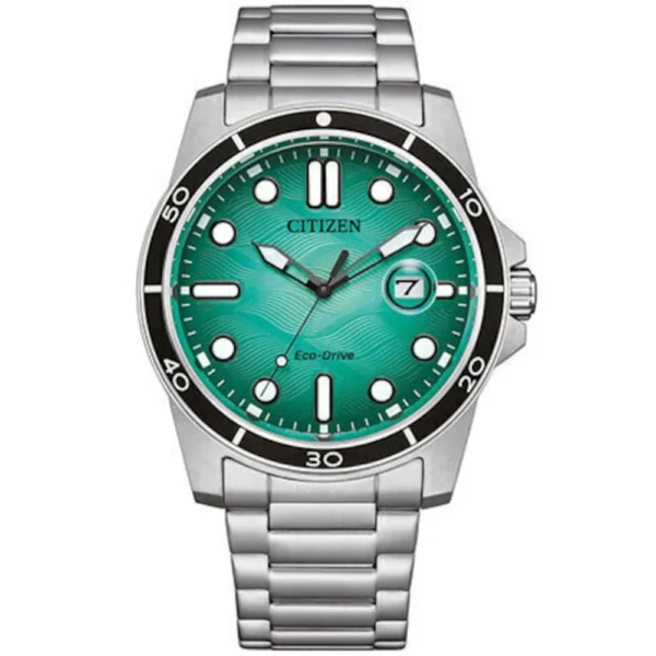 Citizen Ανδρικό Ρολόι 41.5mm Μπαταρίας με Γκρι Μεταλλικό Μπρασελέ – AW1816-89L