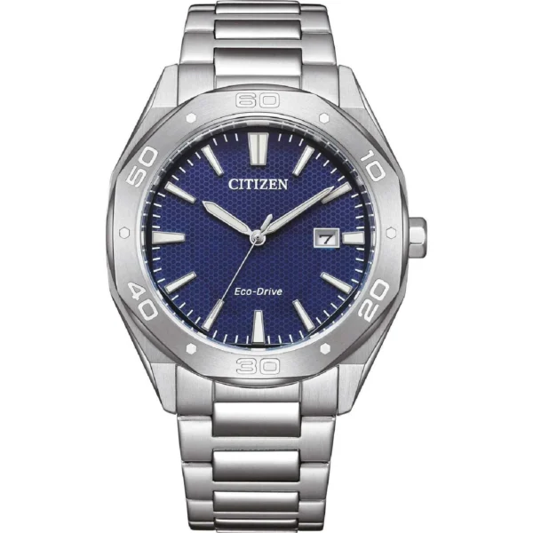 Ρολόι CITIZEN Eco-Drive Active Sport Silver Stainless Steel Bracelet – BM7631-52L