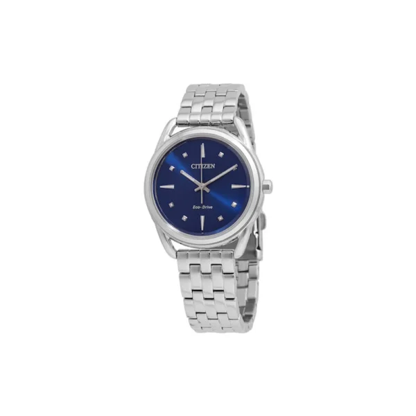 Citizen Γυναικείο Ρολόι 36mm Μπαταρίας Μπλε – FE7090-55L