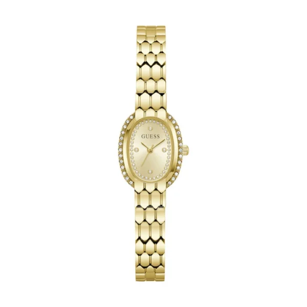 Guess Viola Γυναικείο Ρολόι 21mm Μπαταρίας με Χρυσό Ατσάλινο Μπρασελέ – GW1092L2